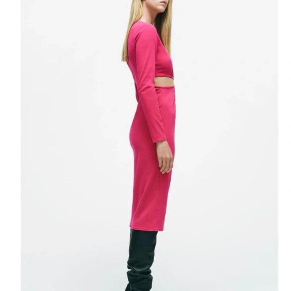 ZARA KNOTTED DRESS WITH CUT OUT 🔥 NWT - Picture 9 of 10